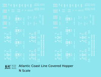Atlantic Coast Line Covered Hopper White