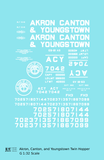 Akron Canton and Youngstown USRA Twin Hopper White ACY