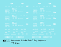 Bessemer and Lake Erie Triple Hopper White B&LE