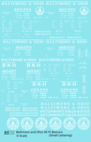 Baltimore and Ohio 40 Ft Boxcar White Small Lettering