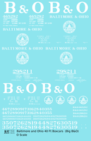 Baltimore and Ohio 40 Ft Boxcar White Big B&O