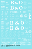 Baltimore and Ohio Gondola White Roman Lettering - Decal Sheet