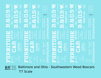 Baltimore and Ohio-Southwest Early Wood Boxcar White