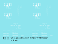 Chicago and Eastern Illinois C&EI Boxcar White Roman Font
