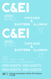 Chicago and Eastern Illinois C&EI Boxcar White Gothic Font