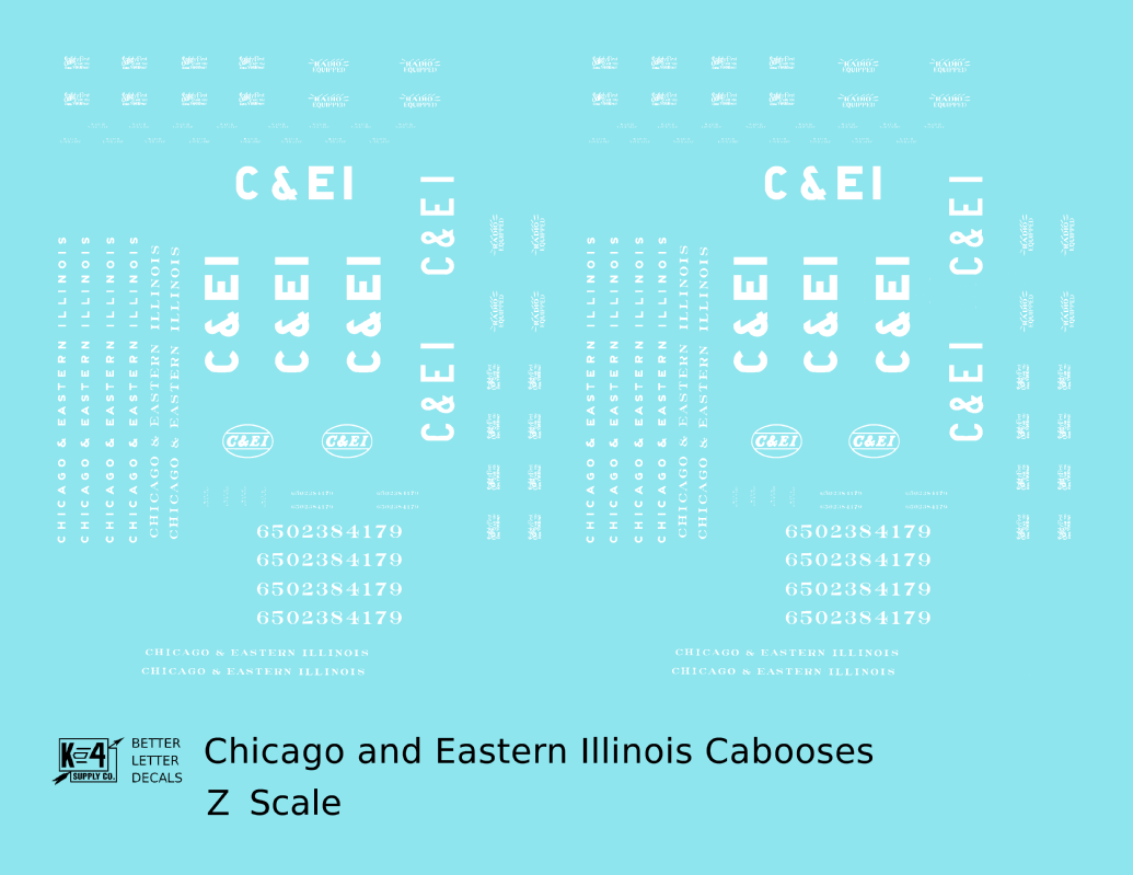 Chicago and Eastern Illinois C&EI Caboose White