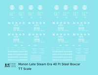 Monon (CIL) 40 Ft Steam Era Boxcar White Early Round Herald