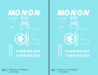 Monon (CIL) 40 Ft Boxcar White Underline Round Herald