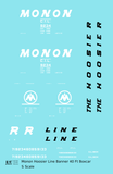 Monon (CIL) 40 Ft Boxcar White Banner Scheme