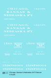 Chicago Kansas and Nebraska 34 Ft Boxcar White Rock Island