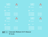 Colorado Midland 34 Ft Boxcar White
