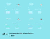 Colorado Midland 36 Ft Gondola White