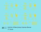Central Of New Jersey Express Boxcar Yellow