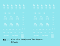 Central Of New Jersey Twin Hopper White Futura Font