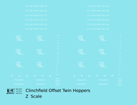 Clinchfield Offset Twin Hopper White CRR