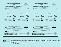 Colorado Springs & Cripple Creek District 34 Ft Boxcar Black CS&CCD