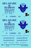 Delaware and Hudson 50 Ft Boxcar Blue