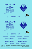 Delaware and Hudson 50 Ft Boxcar Blue
