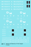 Detroit and Mackinac Triple Hopper White  - Decal Sheet