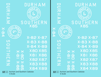 Durham and Southern Caboose White