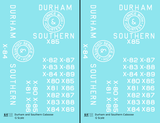 Durham and Southern Caboose White