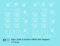 Elgin Joliet and Eastern Twin Hopper White