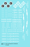Erie Lackawanna Caboose White Radio