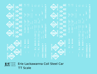 Erie Lackawanna Coil Steel Car White
