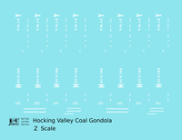Hocking Valley Coal Gondola White