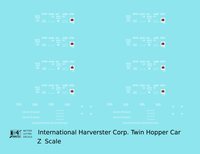 International Harvester IHCX Ribbed Twin Hopper White
