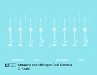 Kanawha and Michigan Coal Gondola White