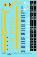 Lehigh and Hudson River ALCO Hood Diesel   - Decal Sheet