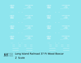 Long Island Railroad 37 Ft Wood Boxcar White