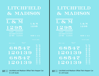 Litchfield and Madison Offset Twin Hopper White