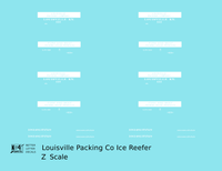 Louisville Packing Company Wood Ice Reefer White