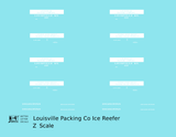 Louisville Packing Company Wood Ice Reefer White