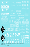 Lehigh Valley Gondola White Deco Lettering
