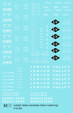 Lehigh Valley Gondola White Deco Lettering