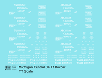 Michigan Central 34 Ft Boxcar White