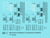 Lackawanna Merchants Despatch MDT DL&W Steel Ice Reefer Black