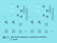 Lackawanna Merchants Despatch MDT DL&W Steel Ice Reefer Black