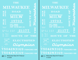 Milwaukee Road 40 Ft Boxcar White Olympian / Hiawatha