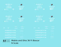 Mobile and Ohio 36 Ft Wood Boxcar White GM&O Predecessor