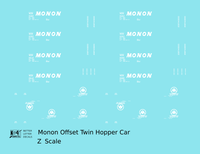 Monon Offset Twin Hopper White