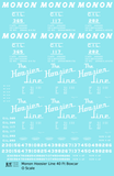 Monon Hoosier Line 40 Ft Boxcar White