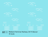 Midland Terminal Railway 34 Ft Boxcar White Colorado