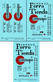 Nacionales De Mexico NDEM 40 Ft Boxcar Black and Red Conasupo Ferro Tienda