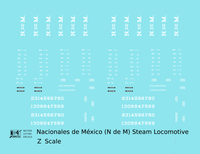 Ferrocarriles Nacionales De Mexico Steam Locomotive NDEM N De M