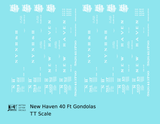 New York, New Haven & Hartford 40 Ft Gondola White Basic Scheme