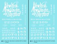 New York New Haven & Hartford 36 Ft Wood Ice Reefer Script Logo